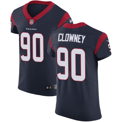 Nike Texans #90 Jadeveon Clowney Navy Blue Team Color Men's Stitched NFL Vapor Untouchable Elite Jersey